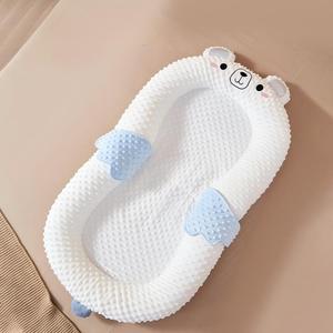 Nid de sommeil pour bébé en peluche en forme d'ours mignon, respirant et doux, anti-retournement, lit de sommeil pour nourrisson - Product Image 1