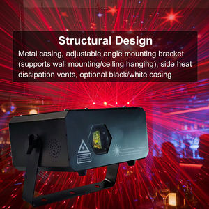 Proyector Láser RGB de 10W DMX512 Aurora, Gran Angular, Panorámico, Efecto Estrella, Luz de Luciérnaga - Product Image 5