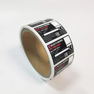 For Label Custom Design Pre-printed Serial Number Labels For Industrial Applications