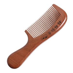 Venta directa de fábrica, peine de <span class=keywords><strong>madera</strong></span> de melocotón viejo de alta calidad, antiestático, evita la pérdida de cabello, peine de belleza - Product Image 1