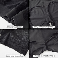 Culottes gainantes pour femmes, effet push-up fessier et rehaussement des hanches ; Corset amincissant en dentelle grande taille