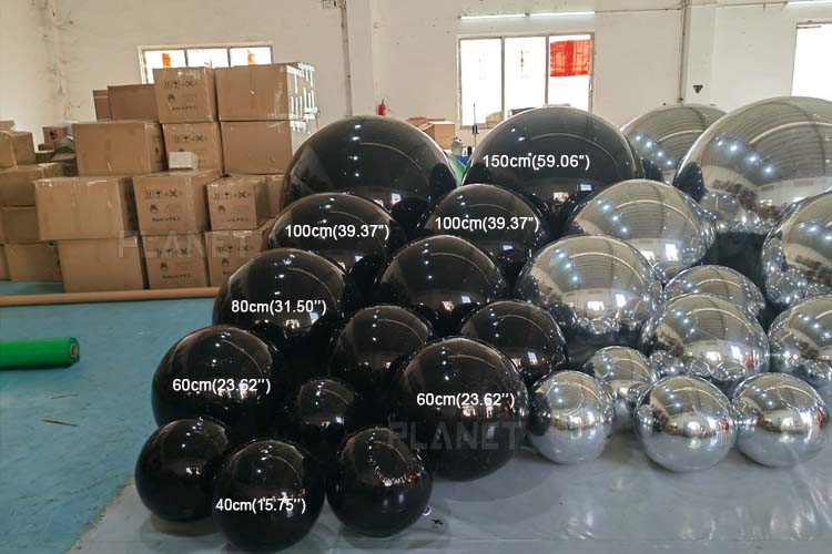 Sfera for Osservazione in Acciaio Inossidabile, Sfere Argento da 6 Pezzi, Sfere for Osservazione 2＆3＆4＆6 Grandi Palline Lucide, Sfera da Giardino Lucida a Specchio Riflettente for Ornamento Laghetto