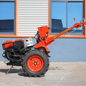 High Productivity 8HP 22HP Mini Walking Tractor Multi-Purpose Two-Wheel Hand Agriculture <strong>Machine</strong> Diesel Engine Rotary Tiller - Product Image 2