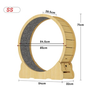 Roue d'exercice silencieuse pour chat, cadre d'escalade en panneau <span class=keywords><strong>de</strong></span> fibres <span class=keywords><strong>de</strong></span> bois, jouet pour chat, accessoires pour chat, <span class=keywords><strong>tapis</strong></span> roulant pour chat, prix d'usine OEM personnalisé - Product Image 2