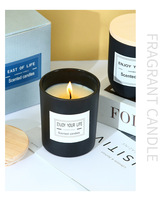 Bougie parfumée Sand + Fog Chai avec 2 mèches en coton sans plomb, brûlage propre, pot en verre, désodorisant pour la décoration de maison de luxe