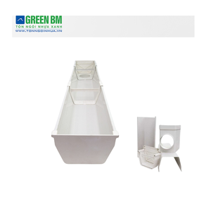 Système de drainage d'eau durable pour toitures, service personnalisé abordable, gouttière en PVC plastique étanche, usine au Vietnam, OEM ODM - Product Image 3