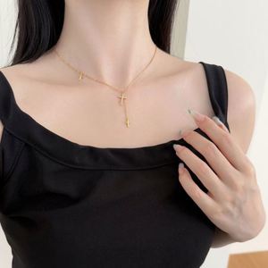 Dylam Fashion Fine Finest Jewelry S925 Silver Minimalist Design 5A Zirconia Link <b>Chain</b> <b>Cross</b> Faith Pendant Necklace for Women - Product Image 5