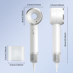 Sèche-cheveux brosse ionique électronique compact professionnel haute vitesse 1400W pour salon, 3 vitesses/3 températures, vente en gros - Product Image 6