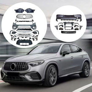 Diffuseur arrière GLC Look Parts pour <span class=keywords><strong>Mercedes</strong></span> benz X254 C254 GLC300 GLC COUPE 2023-2025 Year Upgrade GLC63 Diffuseur arrière et tuyaux - Product Image 1