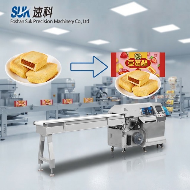 Automatic Horizontal Pillow Flow Pack Wrapping Machine Filling Capping Functions for A4 Paper Bags Food Chemical Industries