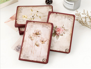 Cuaderno <span class=keywords><strong>de</strong></span> Tapa Dura Estilo Europeo Vintage Retro, con Páginas Interiores a Color, Diseño Floral <span class=keywords><strong>de</strong></span> Ensueño, Diario, Libreta - Product Image 4