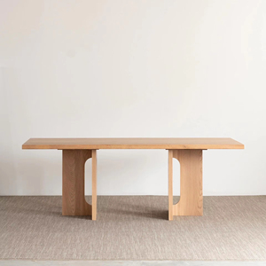 Ý Tối Giản Rắn Gỗ Bàn Ăn Hiện Đại Bắc Âu Hình Chữ Nhật Cao Cấp Bắc Mỹ Tro Cho Các Hộ Gia đình Truyền Thống - Product Image 1