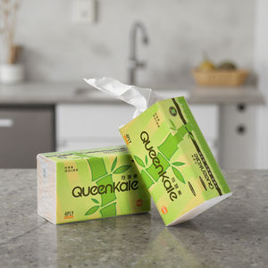 ทิชชู่เช็ดหน้า4Ply เยื่อไผ่นิ่มแบบใช้แล้วทิ้ง90แผ่นแพ็คนุ่มสำหรับการเดินทางที่บ้าน - Product Image 3