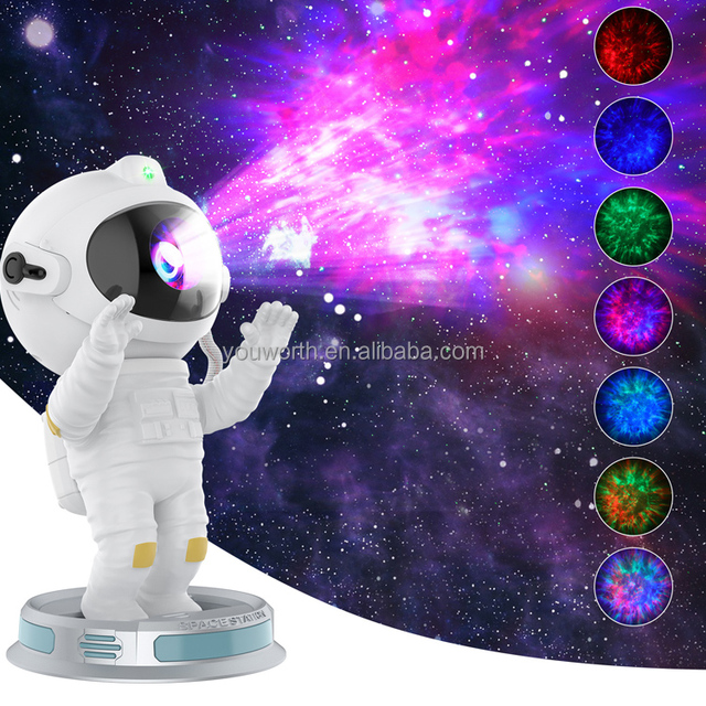 Galaxy Projector Night Light Astronaut Projector Starry Nebula LED Lamp Kids Room for Christmas Birthdays Valentine'S Day