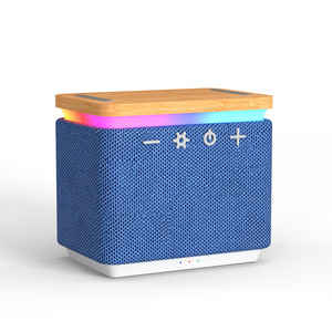 Altavoz Bluetooth Portátil <span class=keywords><strong>de</strong></span> 5W, Audio <span class=keywords><strong>de</strong></span> Escritorio, Regalo, <span class=keywords><strong>Boombox</strong></span>, <span class=keywords><strong>Cargador</strong></span> Inalámbrico <span class=keywords><strong>de</strong></span> 15W, Lámpara RGB, Altavoz <span class=keywords><strong>de</strong></span> Tela - Product Image 3