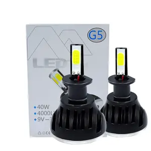 Factory wholesale 40W 8000lm modified LED far and near lights 4sides LED lights H1 H7 H11 G5 LED car headlights for auto