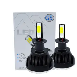 Fabrika toptan 40W 8000lm modifiye LED uzak ve yakın işıklar 4 taraf LED ışıkları H1 H7 H11 G5 LED araba farlar için oto