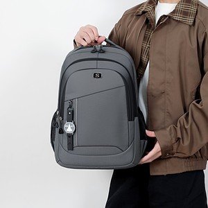 New Trendy <b>Waterproof</b> Polyester Zipper <b>Backpack</b> Fashionable Personality Durable Wear-resistant Versatile Large Capacity 20-36L - Product Image 2