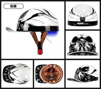 Casque de cyclisme DOT à lentille unique Casquette de baseball Casque de scooter Half retro bike bump cap casque