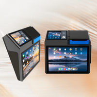 Tablette Android POS DLNA Z100 avec écran tactile 10,1 pouces, double écran, lecteur de codes-barres, imprimante 58 mm/80 mm, lecteur NFC, machine POS