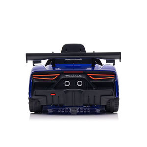 Coche eléctrico para niños, novedad, 12V, Azul, Blanco - Product Image 2