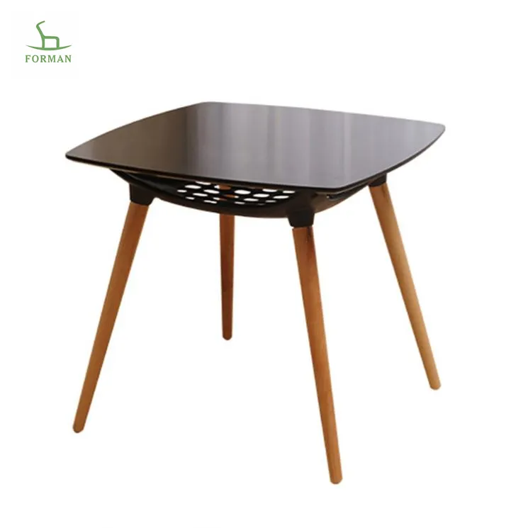 Mesa de jantar quadrada italiana, alta qualidade, moderna, 4 lugares, venda quente, fábrica, mdf ou mesa de jantar de vidro