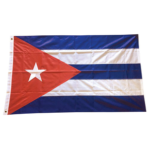 Prêt à expédier 3x5 Ft 100% Polyester <span class=keywords><strong>Cuba</strong></span> Drapeau avec œillets en laiton pour les promotions dans les assurances et l'éducation - Product Image 2