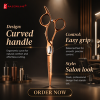 RK054 SUS 440A Ciseaux De Coupe De Cheveux En Acier Inoxydable Étudiant Ciseaux De Coiffeur Professionnels