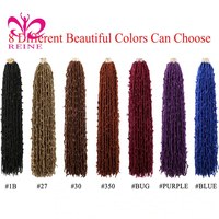 Mèches Tressées au Crochet Butterfly Locs Faux Dreadlocks Douces Bouclées Extensions Synthétiques pour Coiffures