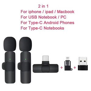 New Wireless <strong>Dynamic</strong> Cardioid <strong>Lavalier</strong> <strong>Microphone</strong> L6 with Dual Smart for Bluetooth Noise Reduction and Reverberation - Product Image 5