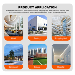 High Quality Low-Priced 60 Min Resettable Emergency Double Exit Fire-Rated Security <strong>Door</strong> - Product Image 6