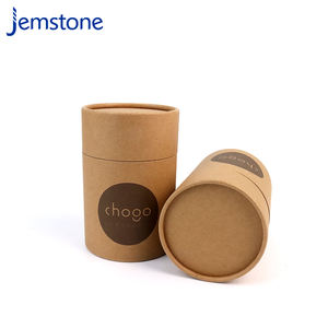 Boîte-cadeau cylindrique en carton biodégradable personnalisée, qualité alimentaire, pour café en vrac, thé en vrac, tube en papier kraft pour emballage - Product Image 4