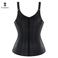 Corset en Latex grande taille XS à XXXXXXL Faja Colombianas femme gilets amincissants paillettes Latex taille formateur avec 25 Robs