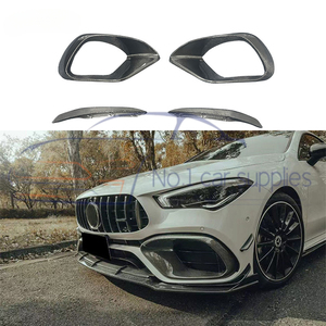 <span class=keywords><strong>CLA</strong></span> mise à niveau 45 en Fiber de carbone avant évent garniture d'admission d'air antibrouillard cadre lèvre pour Benz S AMG - Product Image 6