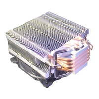 BAJEAL A400 Radiateur Haute Vitesse RGB LED 120mm Refroidisseur CPU 4 Caloducs 3 Broches Roulement à Huile Faible Bruit pour Processeurs Intel Garantie 12 Mois
