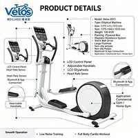 Velos The ofrece precios competitivos, equipos de ejercicio ajustables y una pantalla LED de calidad comercial con forma ovalada.