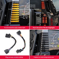 Accessoires OLIVER pour Jetour Traveler Shanhai T2 : Feux de signalisation arrière à LED modifiés pour montants D à trois rangées, feux latéraux de panneau.