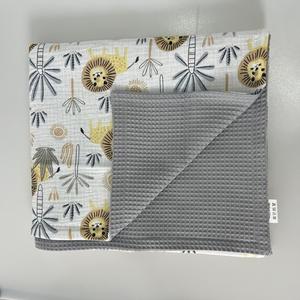 Proveedor dorado bebé recibir manta recién <span class=keywords><strong>nacido</strong></span> gofre impreso manta de bebé - Product Image 3