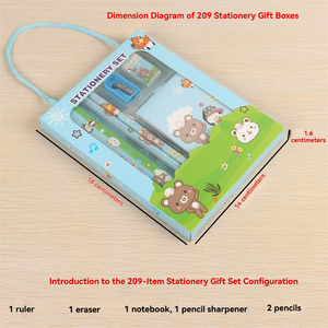 Wholesale Boys and <strong>Girls</strong> Birthday <strong>Stationery</strong> <strong>Set</strong> for Classroom Prizes and Kindergarten Gifts Accompanied by a Gift Box - Product Image 2