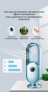 Ventilateur sur pied pour hôtel et soins personnels Tour <span class=keywords><strong>d</strong></span>'<span class=keywords><strong>air</strong></span> de refroidissement électrique CC sans lame en plastique pour chambre de bébé - Product Image 3