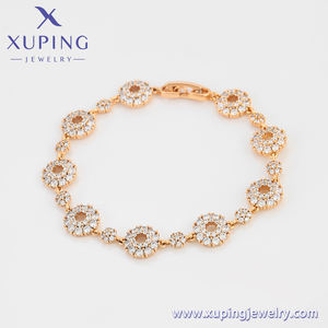 A00853810 xuping produits de <span class=keywords><strong>luxe</strong></span> Top rang femmes femme au foyer diffusion en direct utiliser des bracelets de manchette plaqués or - Product Image 3