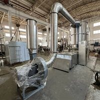 Séchoir à lit fluidisé pour aliments Machine de revêtement Machine de séchage de lit fluide à particules de poudre bouillant