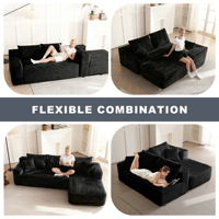Canapé compact moderne en tissu, fauteuil compressé sous vide, canapé en éponge sans cadre pour salon, mobilier de maison