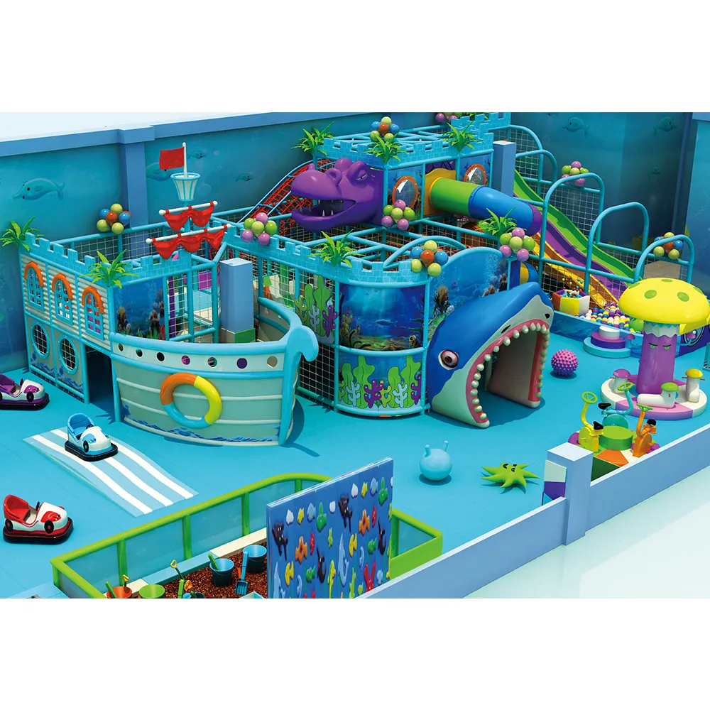 Profession elles Design Einkaufs zentrum Kommerzielle Kinder Unterhaltung Softplay-Ausrüstung Set Candy Themed Indoor-Spielplatz