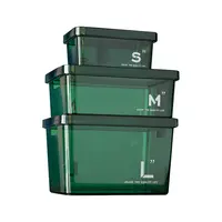 Kunststoff-Vorrats behälter mit Deckel Küchen organization Speisekammer Lagerung Kühlschrank Organizer Kunststoff Badezimmer Aufbewahrung behälter Box