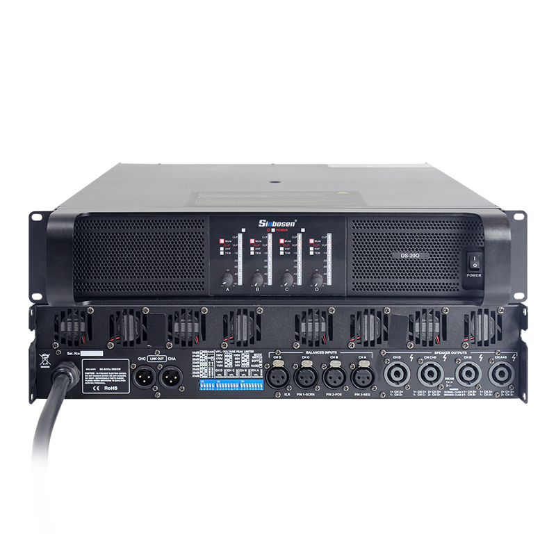 DS-20Q 4 канала класса Td Pa усилитель звука 110 В 220 В для Dj динамик Гуанчжоу аудио усилитель