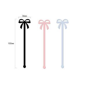 Agitador de bebida de cóctel de <span class=keywords><strong>mariposa</strong></span> acrílica para fiesta de cumpleaños de niños - Product Image 4
