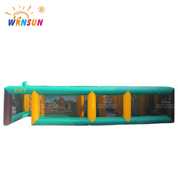 Jeux gonflables interactifs WINSUN sur le thème de la jungle, labyrinthe gonflable, combos d'obstacles, jeux gonflables commerciaux pour événements