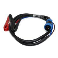 Connecteur robuste personnalisé WEIPU 3P/12P noir rond droit / Câble étanche avec pince crocodile