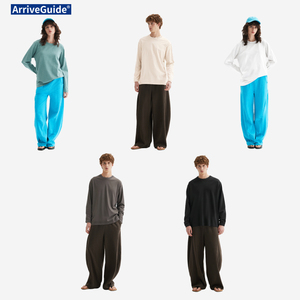 T-shirt à manches longues en coton brossé lourd 300 g/m² <span class=keywords><strong>ultra</strong></span>-doux, couche de base unisexe pour vêtements décontractés, vierge pour personnalisation de marque - Product Image 3